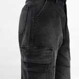 Baggy Cargo Mid Seam - Black