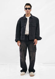 Basic Oversized Jacket - Black