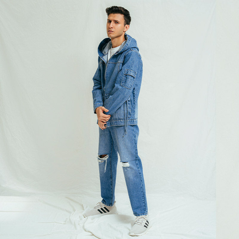 Denim Hoodie Jacket