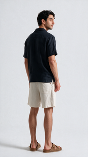 Linen Shorts - Ecru white