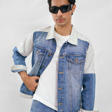 Denim Twin Set - Light Blue & White