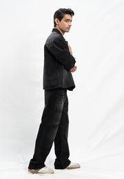 Basic Denim Shirt - Black Stone Wash