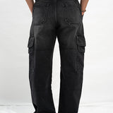 Baggy Cargo Mid Seam - Black