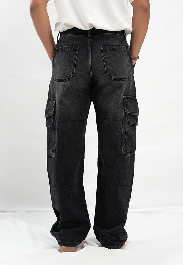 Baggy Cargo Mid Seam - Black