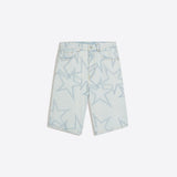Star Embroidery Baggy Bermuda Shorts