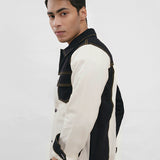 Technical Contrast Jacket - Black & White
