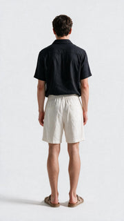 Quarter Zip Polo - Black