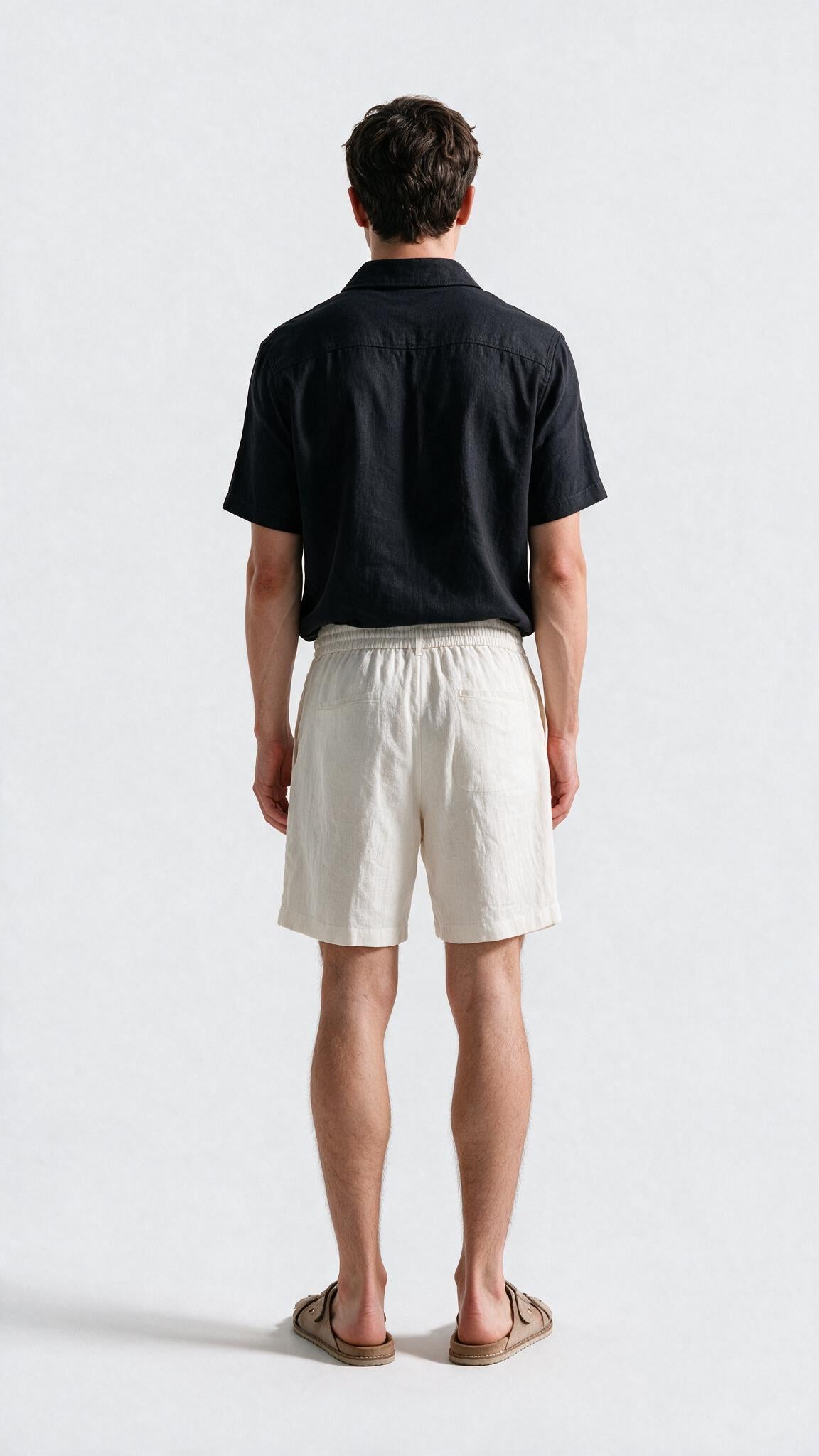 Quarter Zip Polo - Black