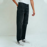 Straight fit jeans - black stone wash