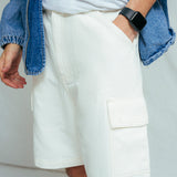 Relaxed Fit Cargo Bermuda Shorts