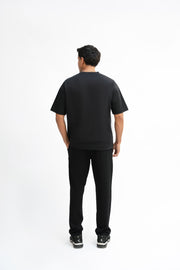 Tapered Fit Sweat Pants - Classic Black
