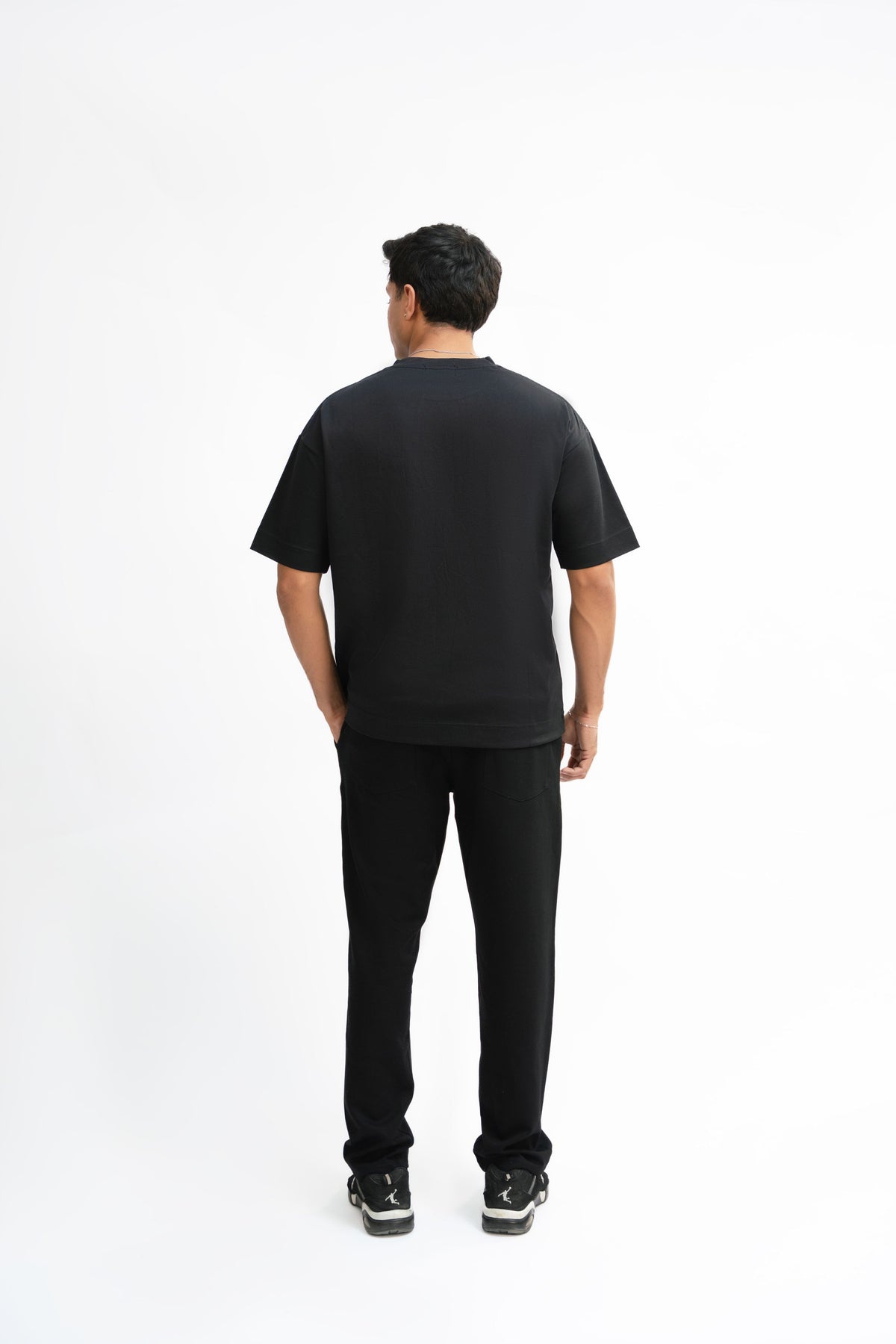 Tapered Fit Sweat Pants - Classic Black