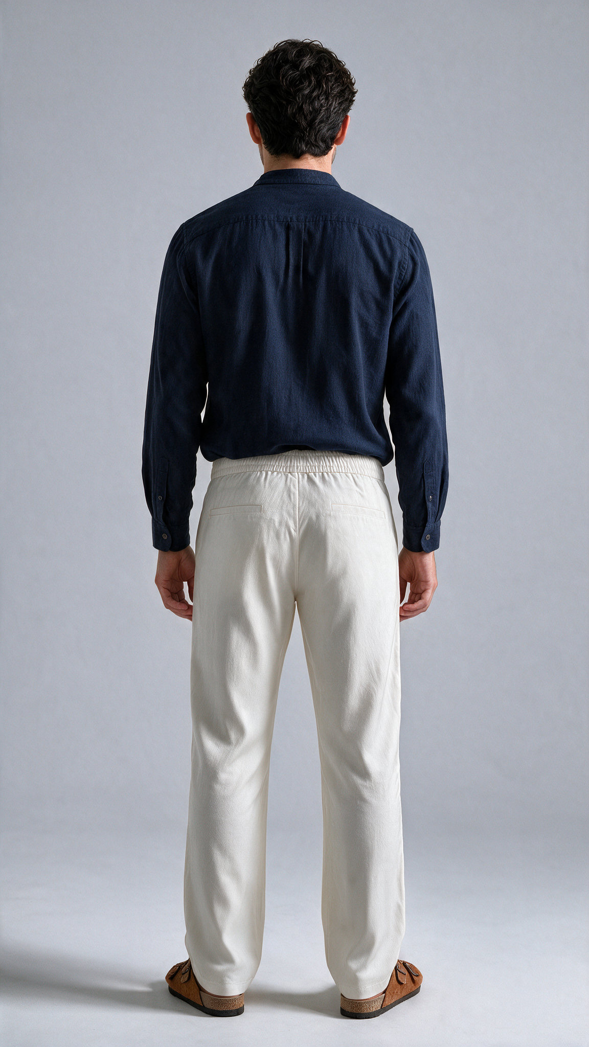 Dress Linen Pant - Moon White