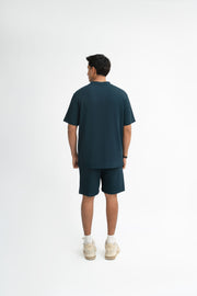 Waffle Knit Twin Set - Blue