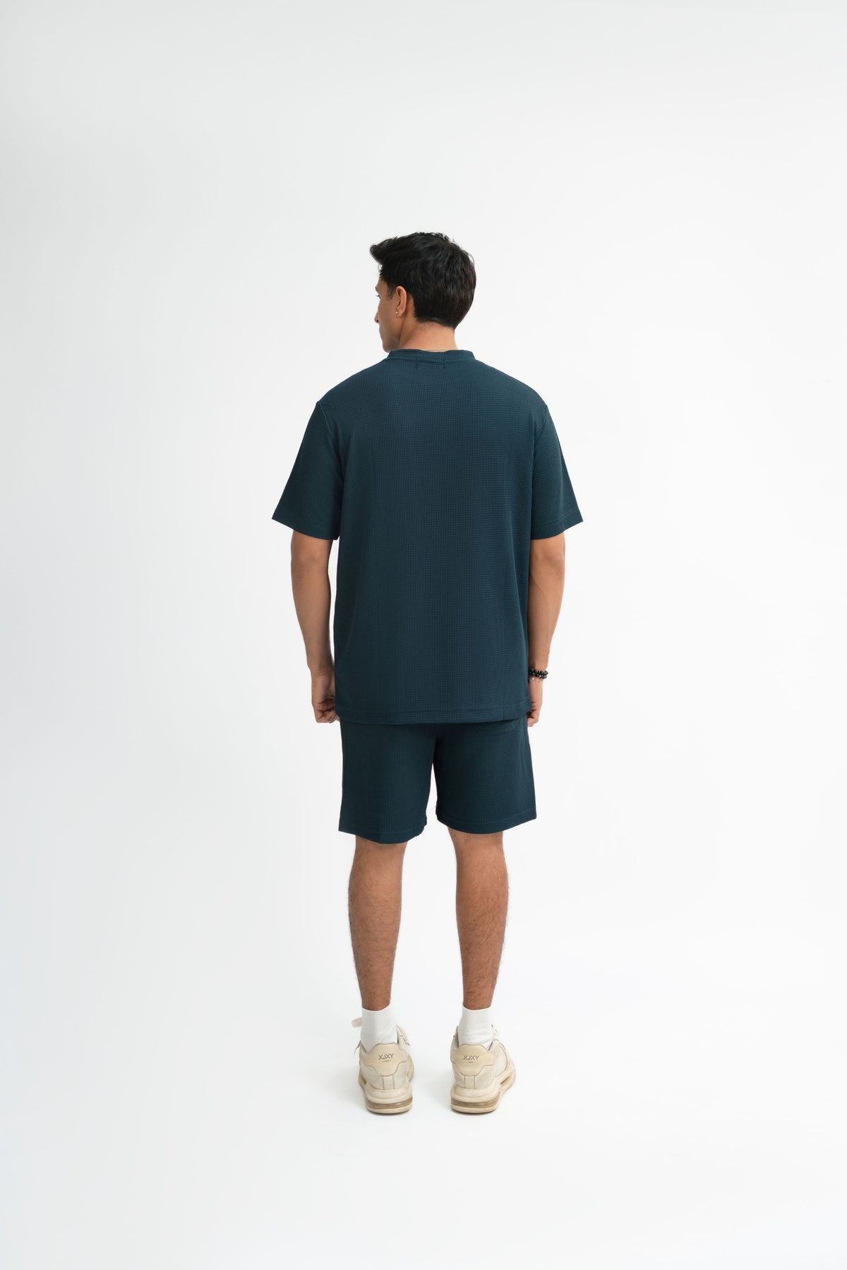 Waffle Knit Twin Set - Blue