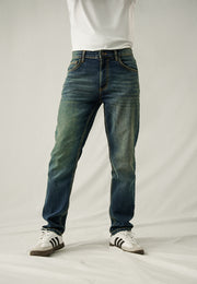 Comfort Slim Fit Denim - Dark Blue Wash