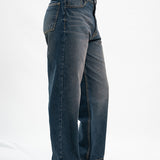 Basic Straight Fit Jeans - Dark Blue Tint