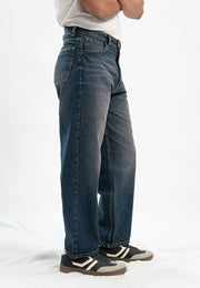 Basic Straight Fit Jeans - Dark Blue Tint