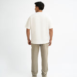 Airy Cotton Oversized T-Shirt - Eternal White