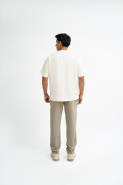 Airy Cotton Oversized T-Shirt - Eternal White