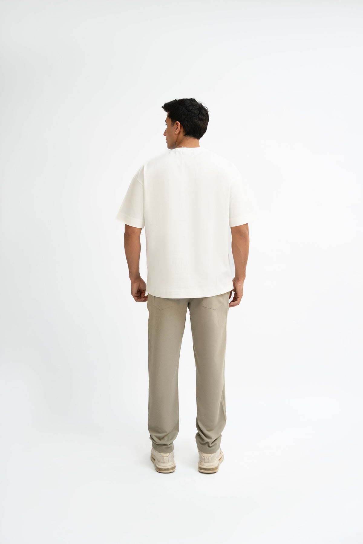Airy Cotton Oversized T-Shirt - Eternal White