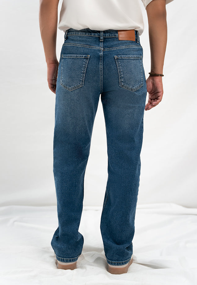 Comfort Slim Fit Technical Jeans - Mid Blue Wash