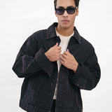 Basic Oversized Jacket - Black