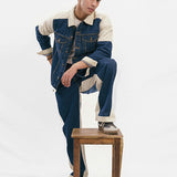 Denim Twin Set - Blue & White