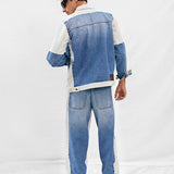 Denim Twin Set - Light Blue & White