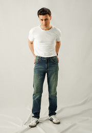 Comfort Slim Fit Denim - Dark Blue Wash