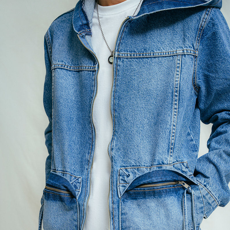Denim Hoodie Jacket