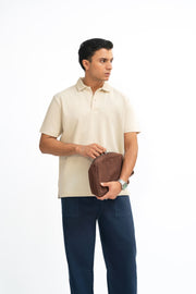 Classic Polo Shirt - Cream Beige