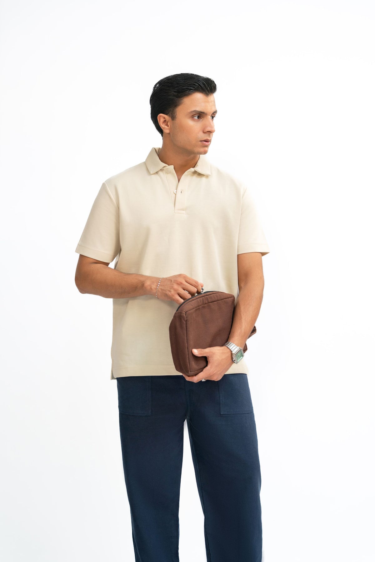 Classic Polo Shirt - Cream Beige