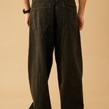 Barrel Fit Jeans - Black Stone Wash