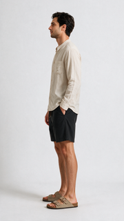 Linen Shorts - Black