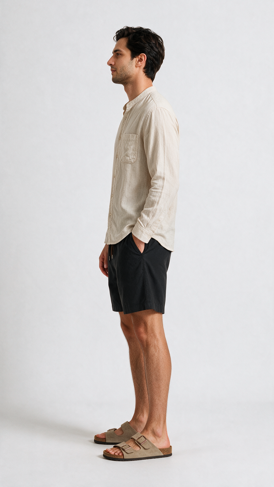 Linen Shorts - Black