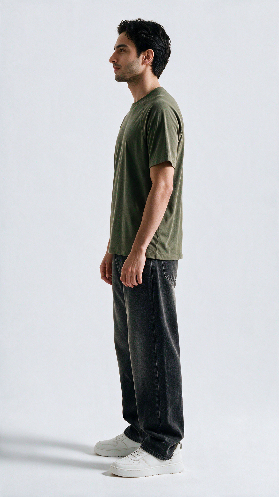 Premium Soft-Touch Tee - Olive Green