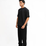 Tapered Fit Sweat Pants - Classic Black
