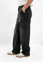 Baggy Cargo Mid Seam - Black