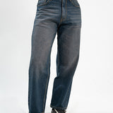 Basic Straight Fit Jeans - Dark Blue Tint