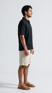 Linen Shorts - Ecru white
