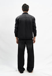 Basic Denim Shirt - Black Stone Wash