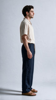 Dress Linen Pant - Space Blue