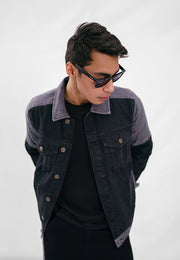 Denim Jacket - Black & Grey