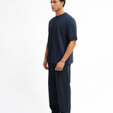 Tapered Fit Sweat Pants - Midnight Blue