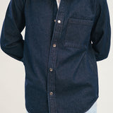 Relaxed Fit Denim Shirt Raw - Denim Blue