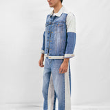 Denim Twin Set - Light Blue & White