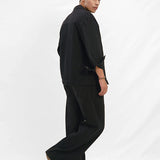 Straight Wide Leg Jeans - Black