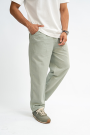 Linen Pants - Mint Grey