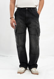 Baggy Cargo Mid Seam - Black